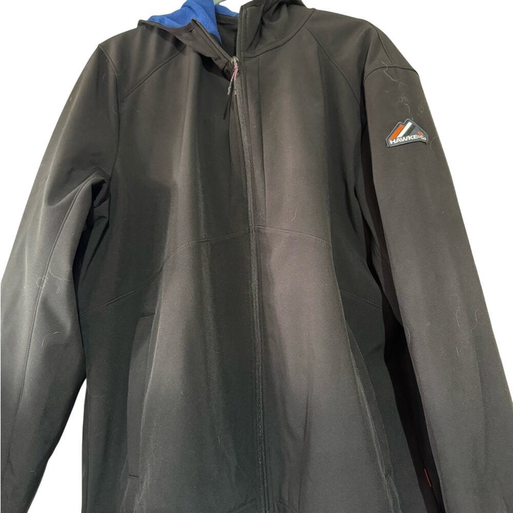 Hawke & Co Men's Black Soft Shell Hooded Performance Jacket Size Xxl